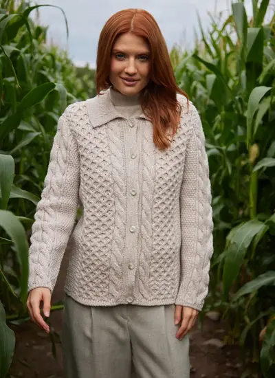 Saoirse Aran Collar Cardigan